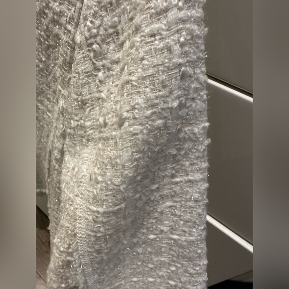 Zara boucle crop button blazer with bow- size small - Picture 4 of 8